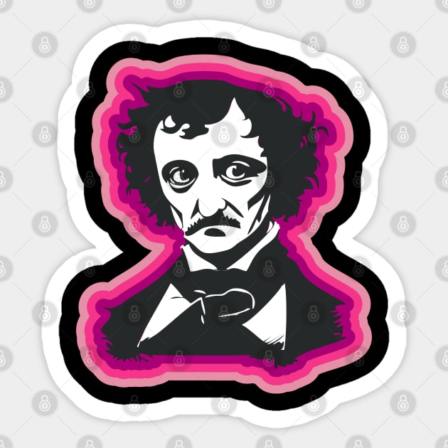 Edgar Allan Poe Sticker by PCB1981